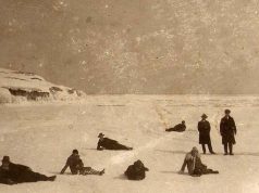 Замръзналия залив на гр. Царево през 1929 г.