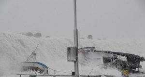 Зимна буря в Царево през 2012 година