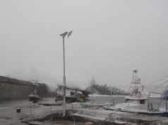 Зимна буря в Царево през 2012 година