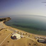 Плажът на Оазис от въздуха